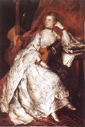 Thomas Gainsborough Miss Ann Ford painting